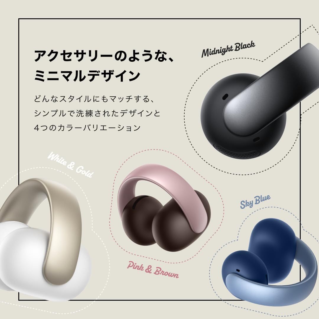 Amazon.co.jp: Anker Soundcore AeroClip（Bluetooth 5.4）【オープン